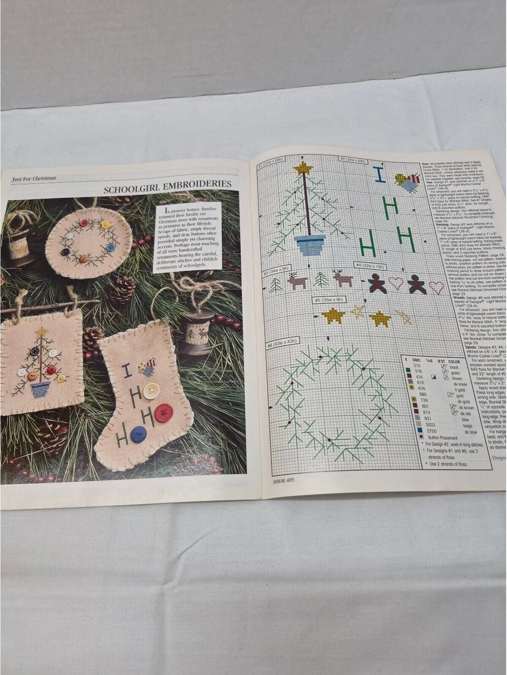 For the Love of Cross Stitch January 2001 - 23 Christmas n Holiday Projects J283